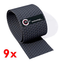 Rattangeflecht anthrazit 9er pack