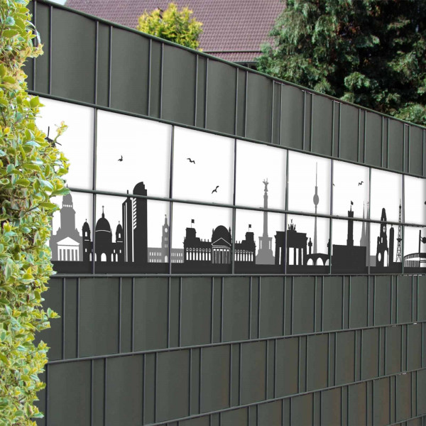 Bedruckte Kreativstreifen Motiv Berlin Skyline, Detail