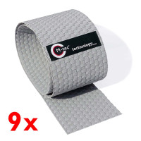 M-tec lounge Rattansichtschutz Grau 9er Pack