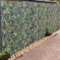 Hart PVC Sichtschutzstreifen Motiv Kirschlorbeer im Gartenzaun