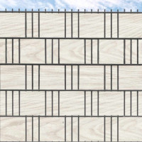 Hart PVC Zaunblenden mit Motiv weißes Holz