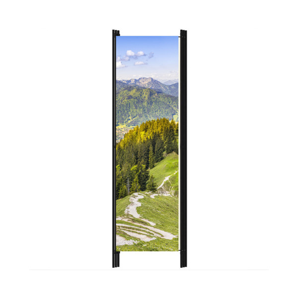 Foto-Paravent Sichtschutz-Raumteiler | bedruckte Trennwand Motiv Berglandschaft